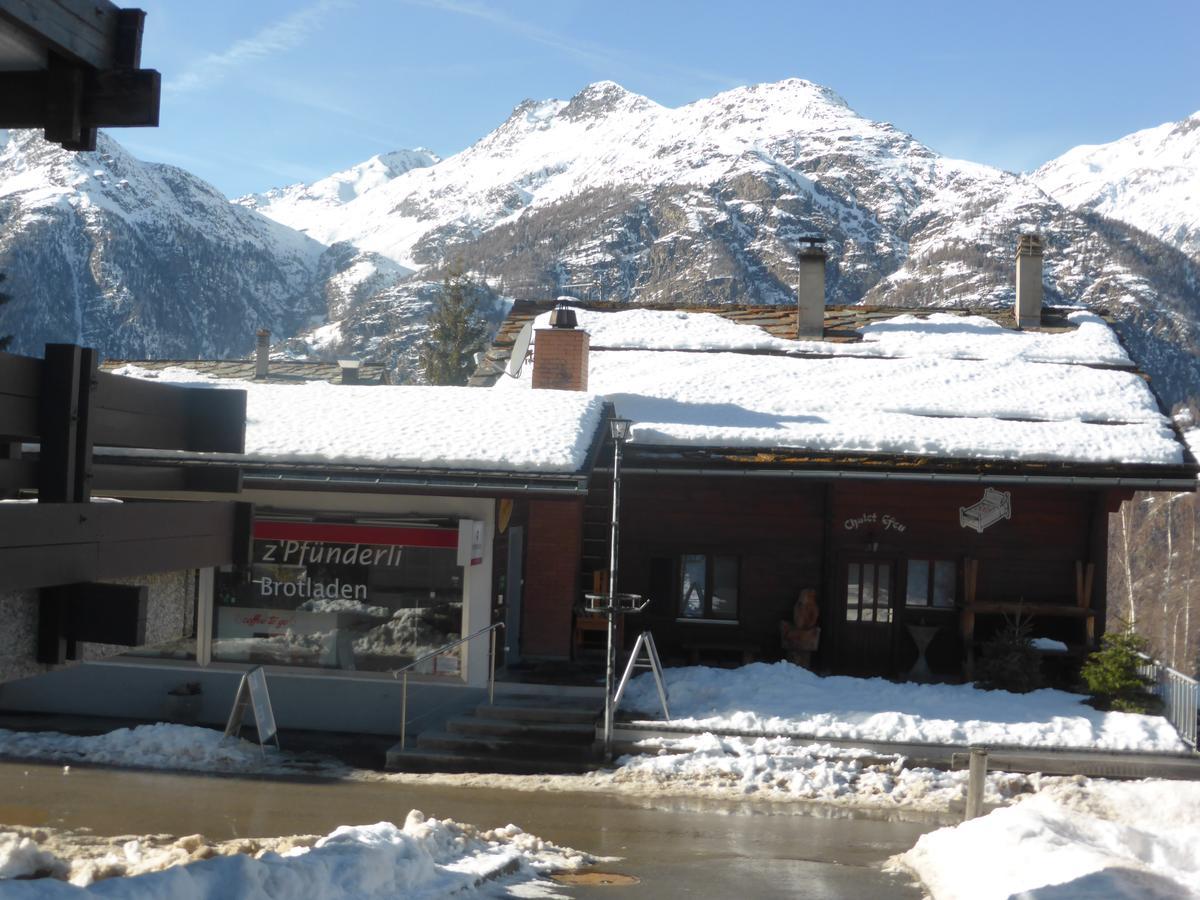 Apartamento Haus Silberblick Anrig Grächen Exterior foto