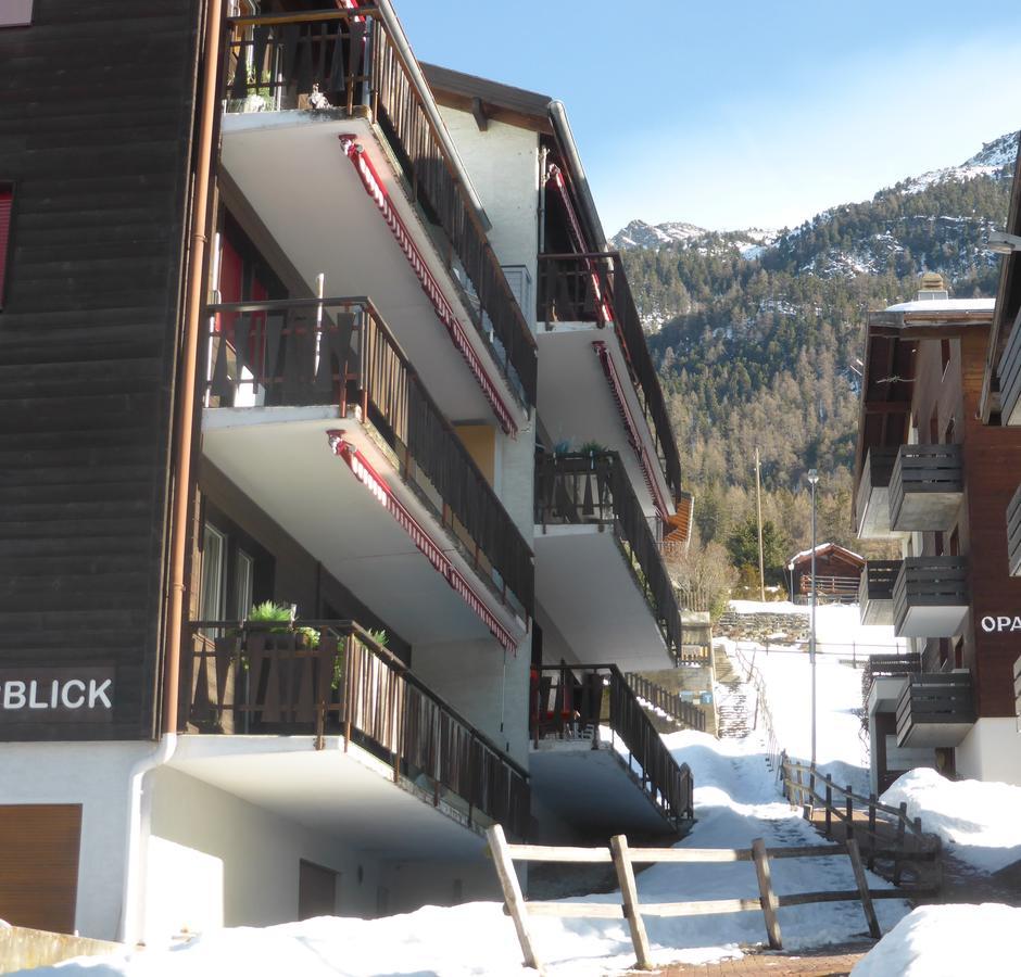 Apartamento Haus Silberblick Anrig Grächen Exterior foto